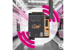 The i.Cee² edge module from igus enables the recording, visualisation and analysis of machine data directly in the control cabinet.
