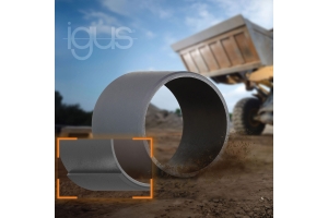 Hard shell and wear-resistant core: the new cost-effective iglidur Q3E plain bearing supports heavy loads without lubrication.