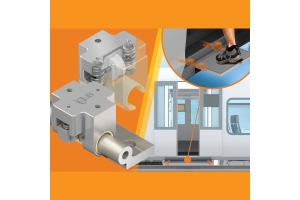 igus develops lubrication-free hybrid roller bearing with retraction system for precise adjustment tasks, e.g.in train steps
